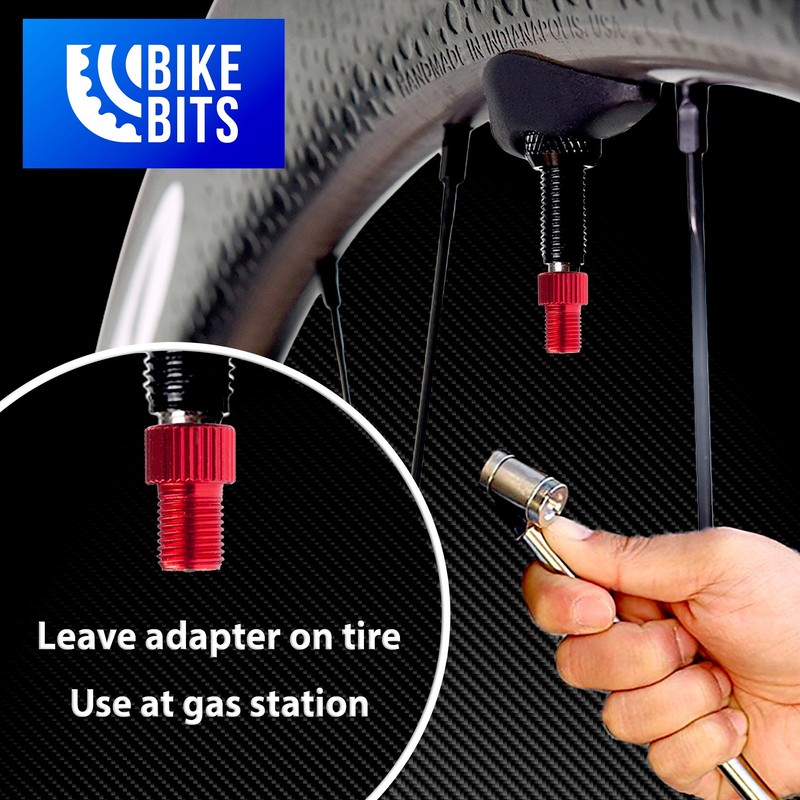 Bike Bits Presta Valve Adapter - Convert Presta to Schrader