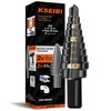 KSEIBI #3 HSS Step Drill Bit Set 1/4-3/4" with 3/8