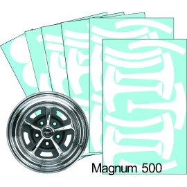 Magnum 500 Mustang Magnum 500 15" Wheel Paint Mask Stencil Kit (for 5 wheels)