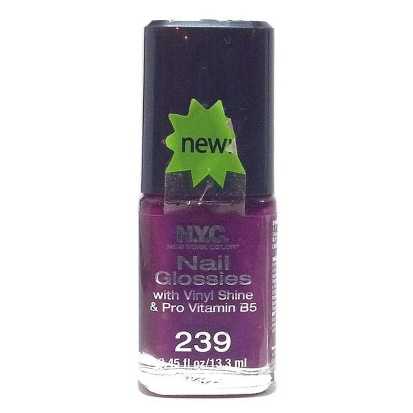 N.y.c New York Color Nail Glossies with Vinyl Shine &