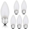 Jacqings 60 Watt Incandescent Light Bulbs, Medium E26 Candelabra Base