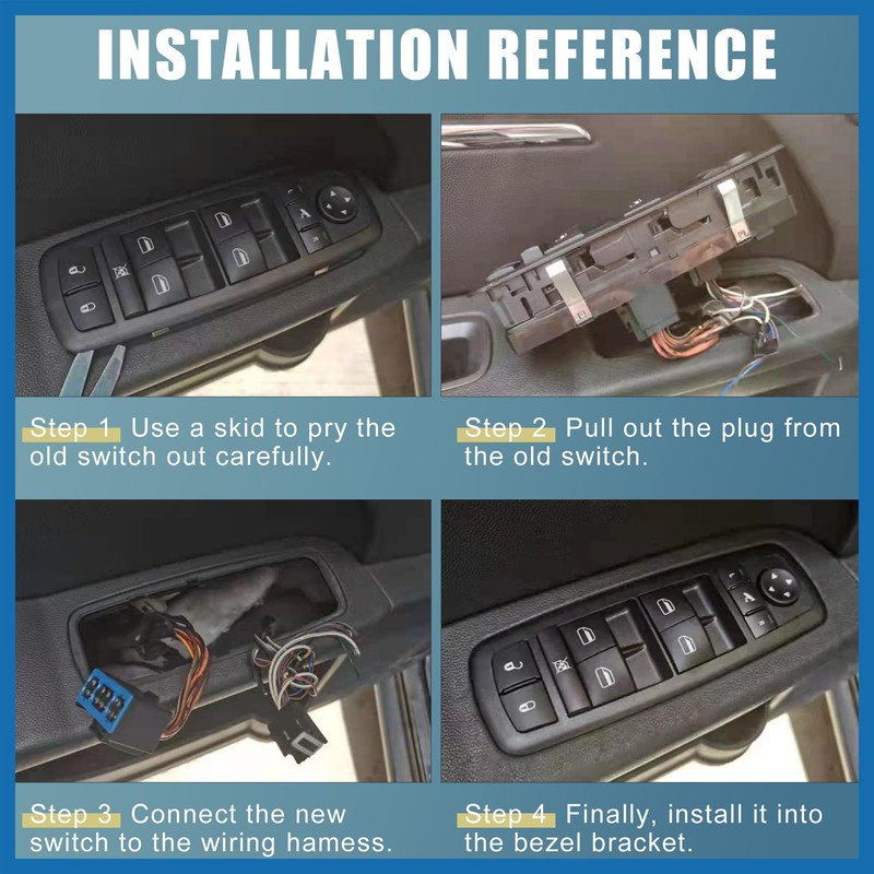 A ABSOPRO Power Window Switch with Removal Tool 6 Pin