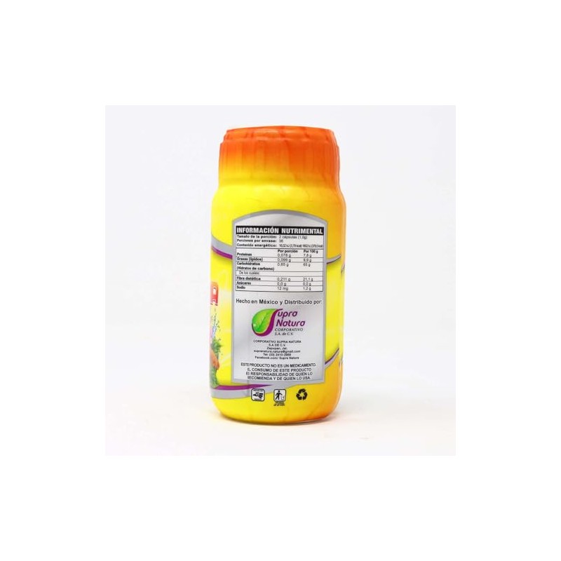 CÚRCUMA (Supra) c/72 CAPS. 500 MG.