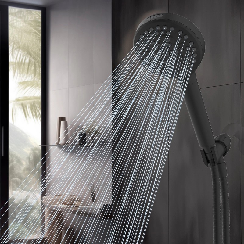 Hibbent High Pressure Shower Head with Handheld Spray Combo Rain