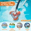 TidyMister Pool Vacuum Head with Side Brush,Universal Steering Handle &