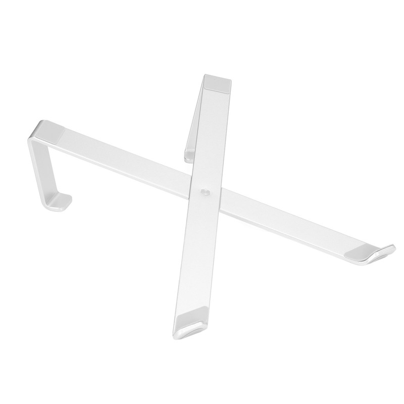 Laptop Stand Aluminum Alloy Silver Foldable Design Regulable Height Heat