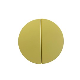 NIKTI BEGRIPA Cabinet Handle, Pale Yellow, 130 mm – Half-Round Drawer Pull – Modern Furniture Hardware for Cabinets, Drawers & Wardrobes - Fits SMASTAD/PLATSA, Screws Included, 105.400.84 - Pack of 2