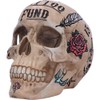 Nemesis Now Natural Bone Coloured Traditional, Tribal Tattoo Fund Skull,