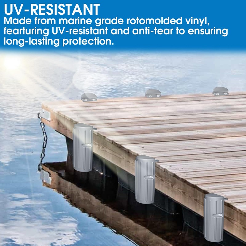 Dock Bumpers Fenders,Boat Dock Bumpers for Edge or Side,Marine Fender