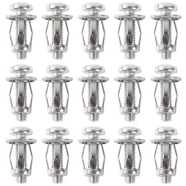 harukita Rivet Nut Fixing Screw Expansion Nut Petal Nut Jack Nut Metal Screw Nut Kit 15pcs (5*25)