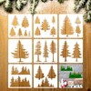8 Pieces Pine Tree Stencils Art Painting Templates Stencils for