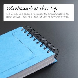 Clairefontaine 482/1153Z Europa Minor Pad with Double Spiral Head 7.6 x 12 cm, 60 Sheets Removable Lined, 90 g, Durable for Everyday Use, Purple, Pack of 1