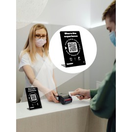 Booster Review Hub: All-in-One Digital Interaction Stand (Black)