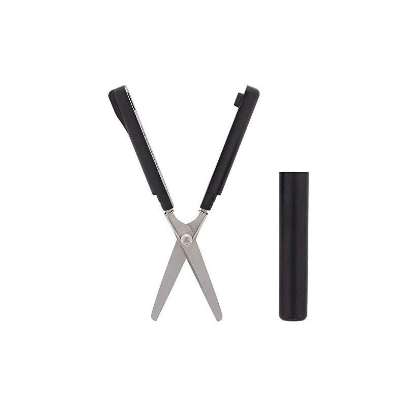 Sunstar Stationery S3791866 Sticky Steel Scissors, Compact Type, Black, Set