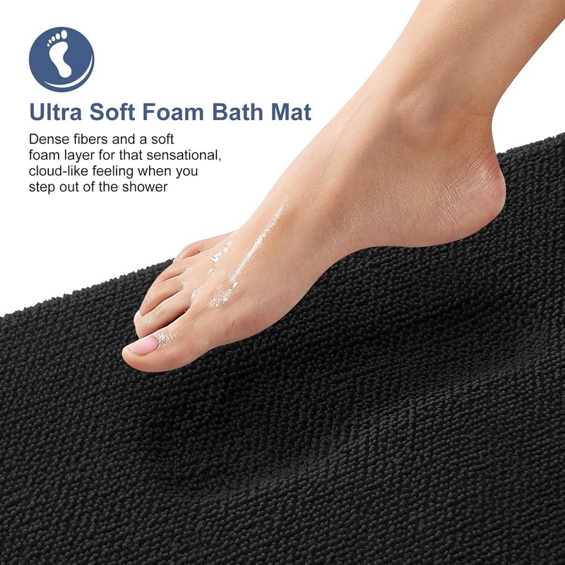 smiry Thick Memory Foam Bath Mat,40 x 60 cm,Extra Soft