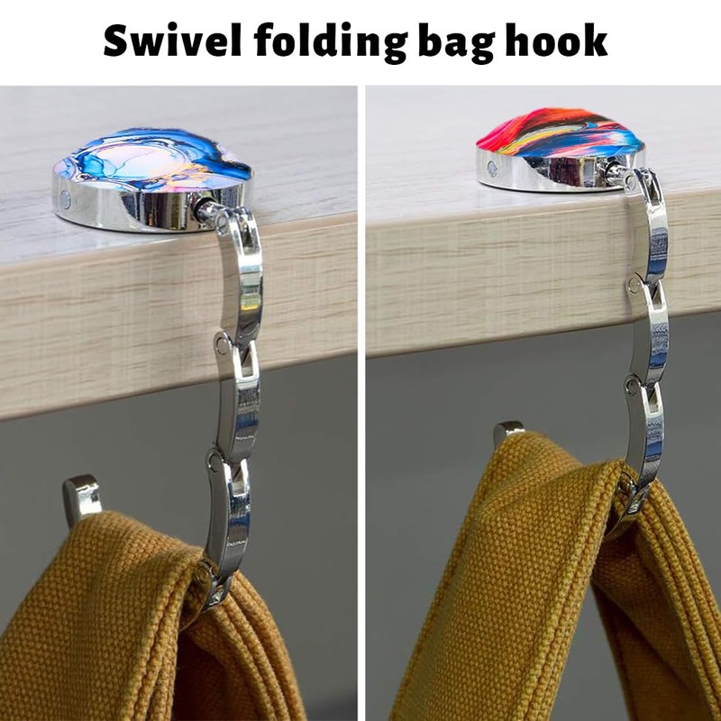 KOLZEMV 2 x Table Handbag Holder Hooks, Handbag Holder for
