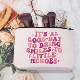 MEIKIUP Pediatric Intensive Care Unit Nurse Makeup Bag PICU Team PICU Nurse Gift PICU Nurse Zipper Pouch Bag (PICU Bag)