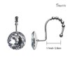 Sunlit Luxury Design Round Clear Diamond Crystal Gem Bling with