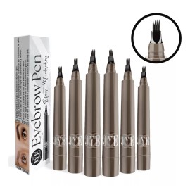 Jye Boligrafo Microblading Efect Color Gris Cafe Eyebrow 6pz