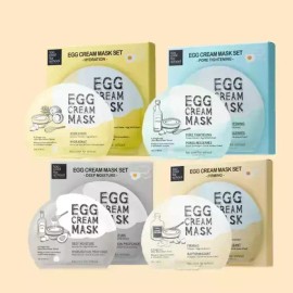 Too Cool For School 투쿨포스쿨 에그 크림 마스크 10매 Too Cool for School Egg Cream Mask 10 Sheets [Hydration]