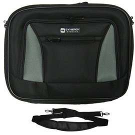 Dell Latitude 2100 Laptop Case Carry Handle & Adjustable Shoulder Strap - Black/Gray - Adjustable & Removable Interior Divider