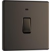 BG Electrical Single Wall Switch with LED Power Indicator, Double