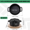 Suttmin 2 Sets Mini Dutch Oven Pot with Lid and