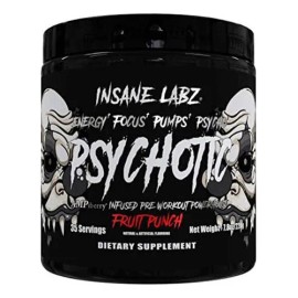 Pre Entreno Psychotic Black Insane Labz Oxido Nitrico L Sabor Fruit Punch                                                                             