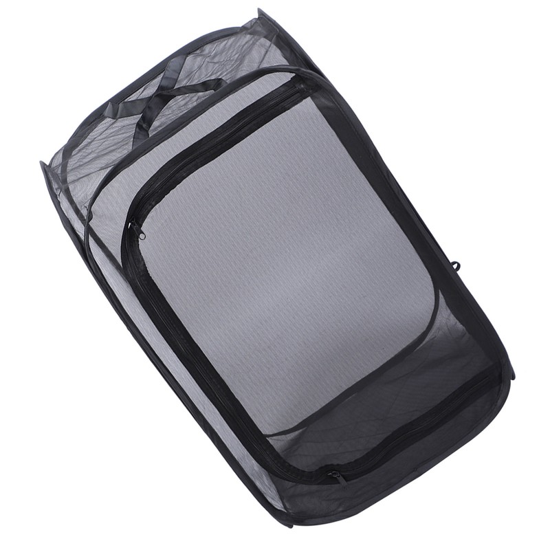 Black Collapsible Foldable Ventilated Insect Light Transmission Mesh Cage House