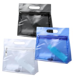 6 Pieces Transparent PVC Toiletry Bag Travel Toiletry Bag with Zippers for Airplane Leak Proof Waterproof Toiletry Bags for Women Men Portable Travel Bag, multi-coloured, Travel Toiletry Bag