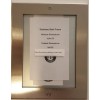 BUILDINGSIGNS.COM Elevator Inspection Frame 3.5x4.75 stainless Steel-REF24-10