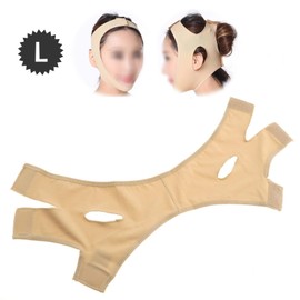 SING F LTD Slimming Face Mask Facial Slim Band, Thin Chin Support Wrap Cheek Lifting Belt L Size