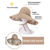 Koreshion - Sombrero de pesca reversible para mujer, con lazo