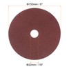 HARFINGTON 25pcs 100 Grit Aluminum Oxide Resin Fiber Discs 6"x7/8"
