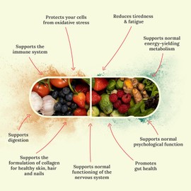 Reflex Nutition Supergreens & Gut Support - 33 Active Ingredients - Prebiotics, Probiotics, Vitamins & Minerals - Immune Support, Reduce Fatigue & Bloating - Vegan Gut Health Supplement (90 Capsules)