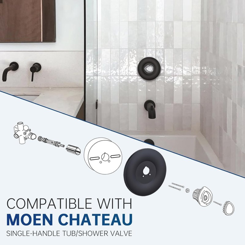 Escutcheon Replacement for Moen 16090 Chateau Collection, for One-Handle Tub