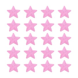 MECCANIXITY 5 Estrellas Grandes Parches de Lentejuelas para Planchar Bordados Cosidos Apliques para Decoración de Mochilas y Zapatos 90x90mm/3.54x3.54" Paquete de 20 (Rosa)