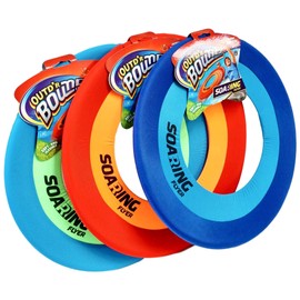 JA-RU Soft Giant Frisbee Throwing Disc 16" (3 Unit Assorted) Soaring Flyer Splash Fun Aqua Flyer Lightweight. Flying Discs for Kids & Adult Toys. Safe Easy and Professional. Plus Bouncy Ball.5138-3p