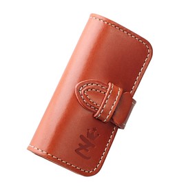 Zario Grande ZAG-0006 Key Case, Unisex, Tochigi Leather, Smart Key Compatible, 4 Strands, Compact, Made in Japan, brown/camel