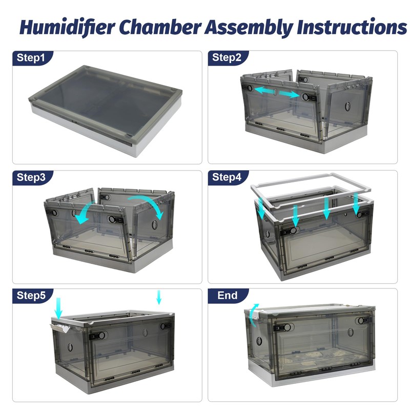 REDDOUDOU Pet Oxygen Chamber, Pet Incubator, Small Animal Humidifier Box,