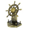 Pirate Decor Alloy Retro Style Glossy Durable Nautical Rudder Ornaments