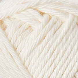 Ricorumi DK Wolle 100% Baumwolle Häkelgarn Häkelwolle 1 Knäul 25g Farbe (002 Creme)