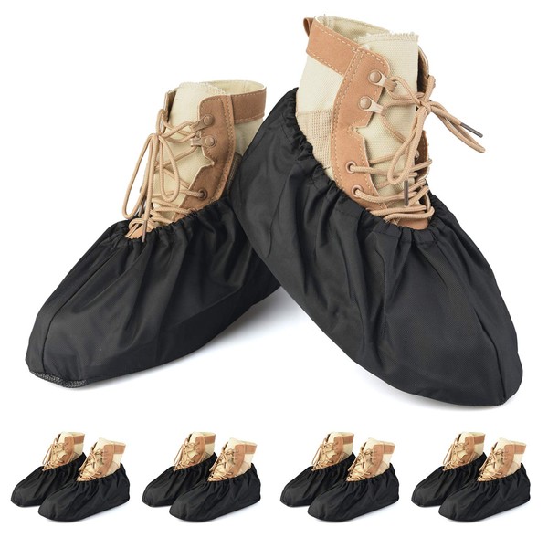 PlasMaller - 5 pares de cubiertas de zapatos reutilizables, lavables,