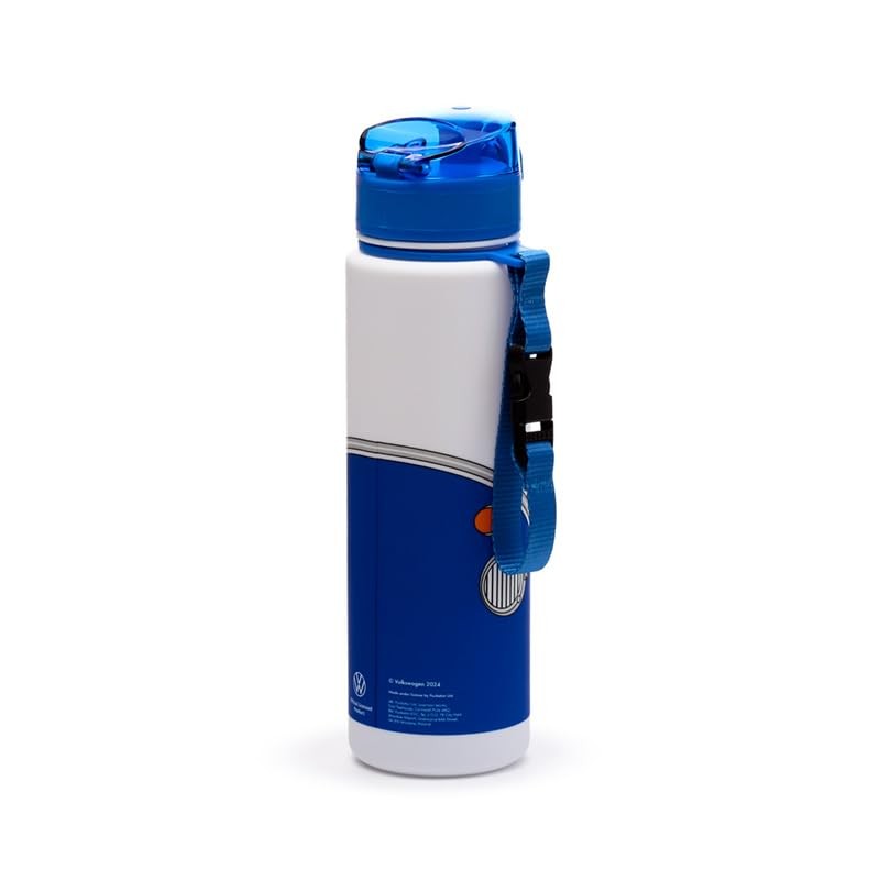 Volkswagen VW T1 Camper Bus Blue Pop Top 600ml Shatterproof