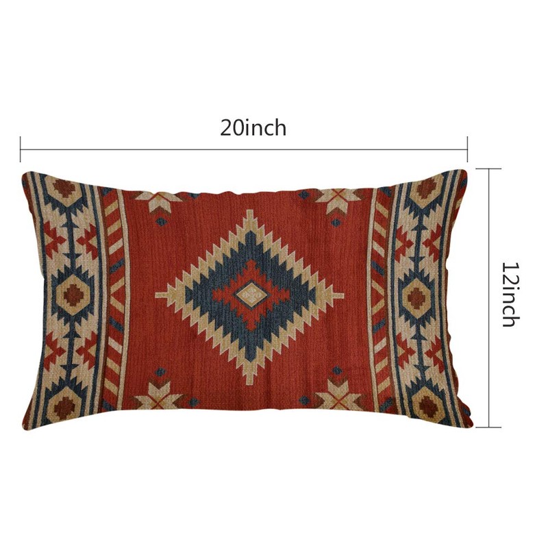 Nicokee Throw Pillow Cover Southwest Native American Chevron Style Decorative