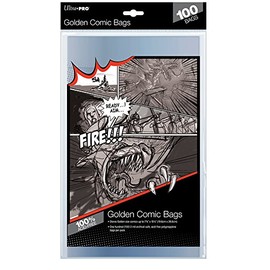 Ultra Pro Golden Size 7-3/4" X 10-1/2" Comic Bags