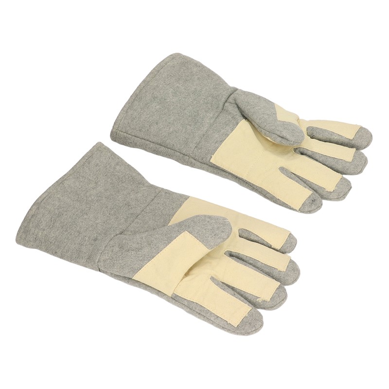 1 Pair Heat Resistant Gloves Separate Fingers Hot Proof Mitts