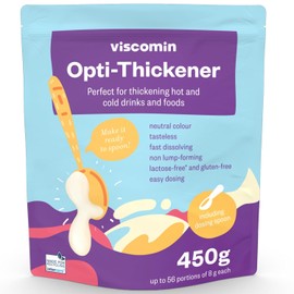 RheinNatur Viscomin Thickening Powder 450 g Refill Pack - Thickening Powder for Drinks & Food - Thickener for Swallowing Disorders - Vegan & Tasteless