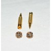 (2 Pack) Idle Air/Fuel Mixture Screws Brass With Cork Gaskets
