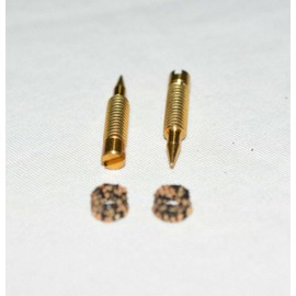 (2 Pack) Idle Air/Fuel Mixture Screws Brass With Cork Gaskets Fits: Holley Carburetor 2300, 4150, 4160 & 4500